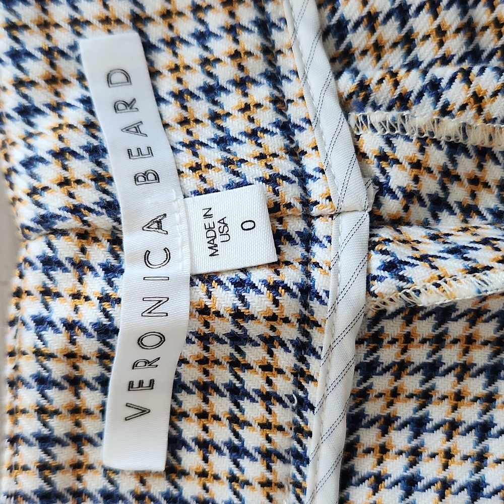 Veronica Beard Multicolor Houndstooth Pants - Picture 3 of 3